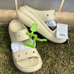 Crocs iconic comfort w6 m4 crush sandal orthotic new sandals shoes